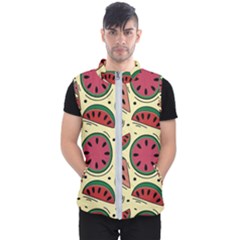 Watermelon Pattern Slices Fruit Men s Puffer Vest by uniart180623