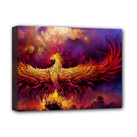 Phoenix Bird Deluxe Canvas 16  X 12  (stretched)  by uniart180623