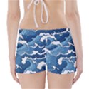 Waves Aesthetics Illustration Japanese Boyleg Bikini Wrap Bottoms View2