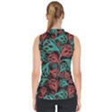 Flower Patterns Ornament Pattern Mock Neck Shell Top View2