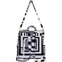 Squares Concept Design Raining Crossbody Backpack View3