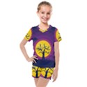 Empty Tree Leafless Stem Bare Branch Kids  Mesh Tee and Shorts Set View1