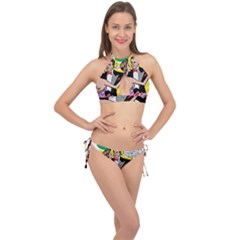 G Is For Gaslight Funny Dance1-01 Cross Front Halter Bikini Set by shoopshirt