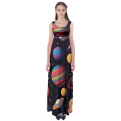 Planet Star Fantasy Empire Waist Maxi Dress by Simbadda