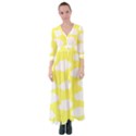 Cute yellow white Clouds Button Up Maxi Dress View1