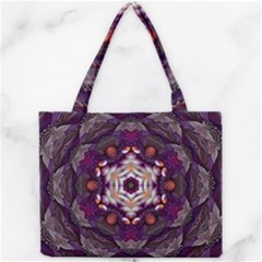 Rosette Kaleidoscope Mosaic Abstract Background Art Mini Tote Bag by Simbadda