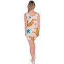 Cute Cats Seamless Pattern With Stars Funny Drawing Kittens Bodycon Dress View4