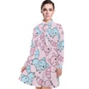 Children Pattern Design Long Sleeve Chiffon Shirt Dress View1