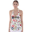 Animals Pattern Babydoll Tankini Top View1