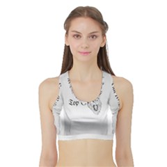 (2)dx Hoodie  Sports Bra With Border by Alldesigners