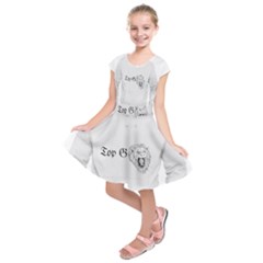 (2)dx Hoodie  Kids  Short Sleeve Dress by Alldesigners