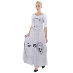 (2)dx Hoodie  Half Sleeves Maxi Dress by Alldesigners