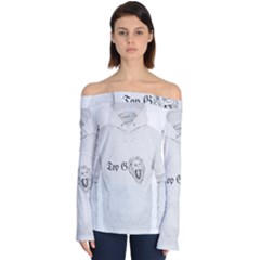 (2) Off Shoulder Long Sleeve Top by Alldesigners