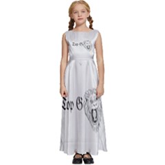 (2)dx Hoodie  Kids  Satin Sleeveless Maxi Dress by Alldesigners