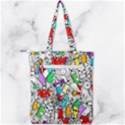 Graffiti Characters Seamless Pattern Double Zip Up Tote Bag View2