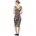 Graffiti Word Seamless Pattern Sleeveless Pencil Dress View4