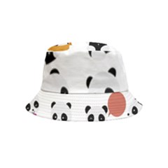 Playing Panda Cartoon Inside Out Bucket Hat (kids) by Simbadda