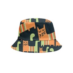 Seamless-pattern-with-cats Bucket Hat (kids) by Simbadda