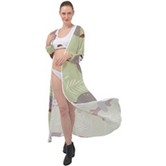 Sloths-pattern-design Maxi Chiffon Beach Wrap by Simbadda