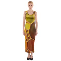 Abstract Oil Painting Fitted Maxi Dress by Excel