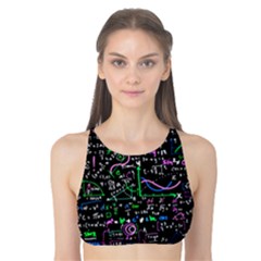 Math-linear-mathematics-education-circle-background Tank Bikini Top by Simbadda