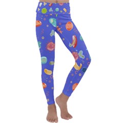 Virus-seamless-pattern Kids  Lightweight Velour Classic Yoga Leggings by Simbadda