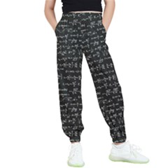 Math-equations-formulas-pattern Kids  Joggers by Simbadda