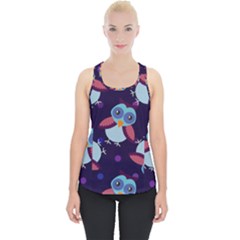 Owl-pattern-background Piece Up Tank Top by Simbadda