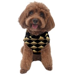 Golden-chess-board-background Dog Sweater by Simbadda