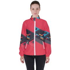 Gaming Console Video Women s High Neck Windbreaker by Grandong