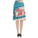 Bridge Transportation Train Toys Flared Midi Skirt View2