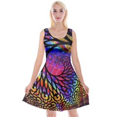 3d Fractal Mandelbulb Reversible Velvet Sleeveless Dress by Proyonanggan