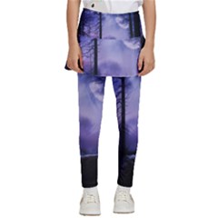 Moonlit A Forest At Night With A Full Moon Kids  Skirted Pants by Proyonanggan