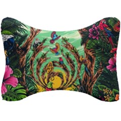 Monkey Tiger Bird Parrot Forest Jungle Style Seat Head Rest Cushion by Grandong