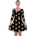 Rubber duck Quarter Sleeve Skater Dress View1