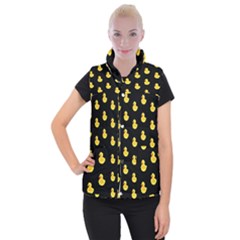 Rubber Duck Women s Button Up Vest by Valentinaart