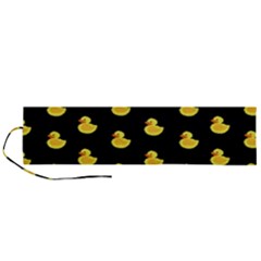 Rubber Duck Roll Up Canvas Pencil Holder (l) by Valentinaart