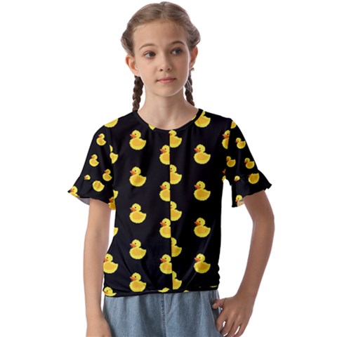 Rubber Duck Kids  Cuff Sleeve Scrunch Bottom Tee by Valentinaart