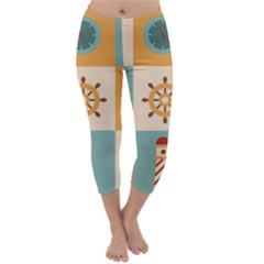 Nautical Elements Collection Capri Winter Leggings  by Bangk1t