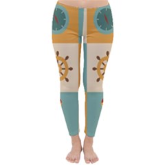 Nautical Elements Collection Classic Winter Leggings by Bangk1t