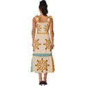 Nautical Elements Collection Tie-Strap Tiered Midi Chiffon Dress View4