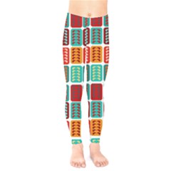 Bricks Abstract Seamless Pattern Kids  Classic Winter Leggings by Bangk1t