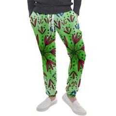 Flower Mandala Art Drawing Spring Background Men s Jogger Sweatpants by Bangk1t