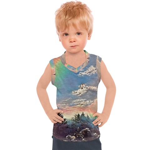 Abstract Art Psychedelic Arts Experimental Kids  Sport Tank Top by Bangk1t