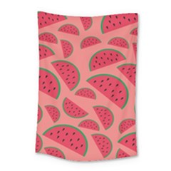 Watermelon Red Food Fruit Healthy Summer Fresh Small Tapestry by pakminggu