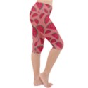 Watermelon Red Food Fruit Healthy Summer Fresh Lightweight Velour Cropped Yoga Leggings View3