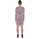 Mushrooms Autumn Fall Pattern Seamless Decorative Asymmetric Cut-Out Shift Dress View2