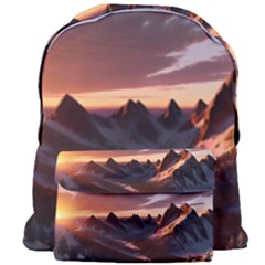 Landscape Mountains Nature Giant Full Print Backpack by Ravend