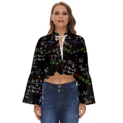 Mathematics  Physics Maths Math Pattern Boho Long Bell Sleeve Top by Grandong