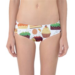 Dessert And Cake For Food Pattern Classic Bikini Bottoms by Grandong